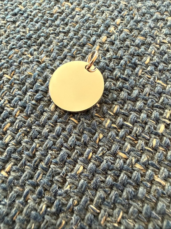 Plunder Jewelry - Round Silver Tone Small Charm/Pendant